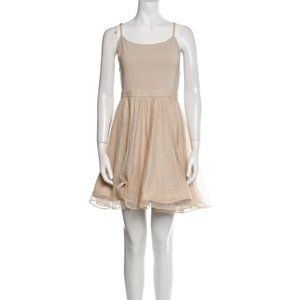 Alice + Olivia beige dress